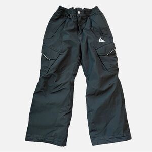 GERRY Black Nylon Insulated Ski Snow Board Pants Youth Unisex 7/8